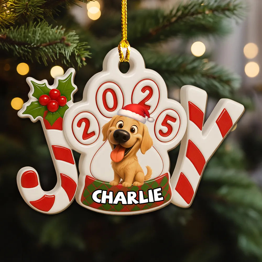 Personalized Dog Ornament for Pet Lovers - Christmas 2025 Decoration Ornament MagicInPrints