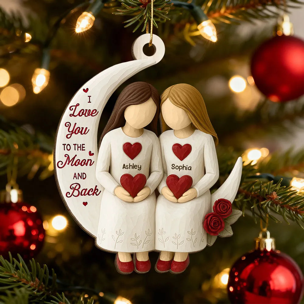 Personalized Sister Ornament for Best Friends - Heartfelt Christmas Gift Ornament MagicInPrints