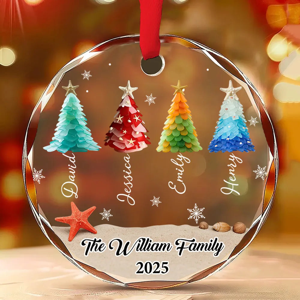 Personalized Family Christmas Ornament - Custom Names and Year - Holiday Decor Keepsake Ornament MagicInPrints