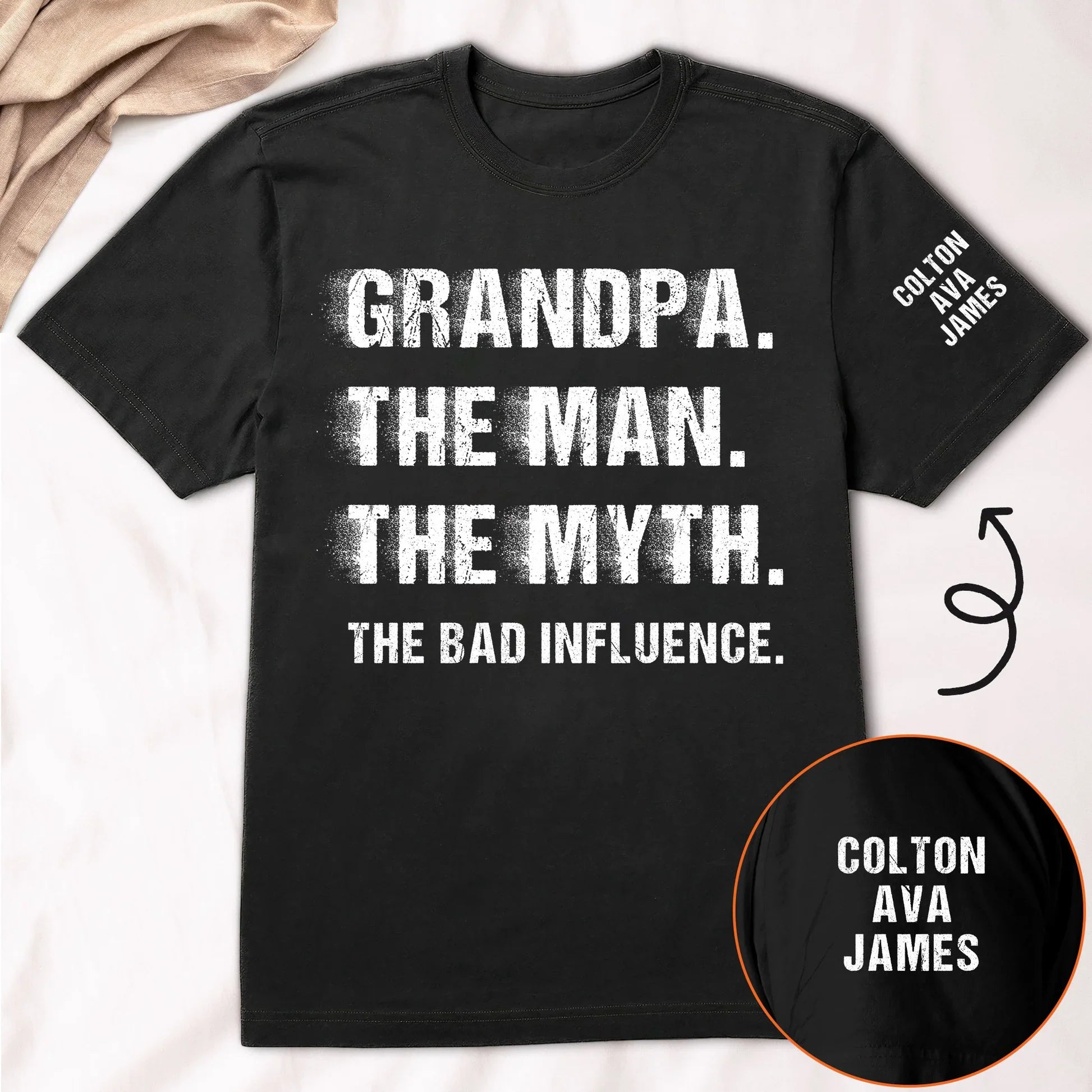 Personalized Grandpa T-Shirt for Men - Funny Gift for Grandfather Cloth MagicInPrints