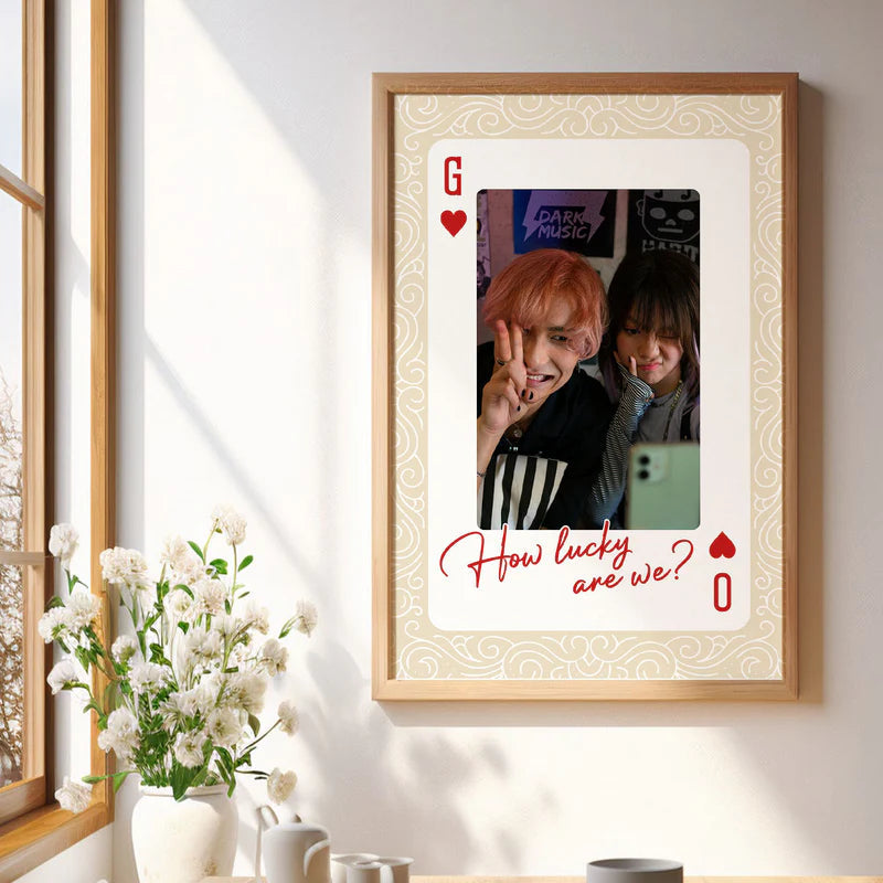 Personalized Playing Card Wall Art for Couples - Romantic Gift Poster or Canvas MagicInPrints