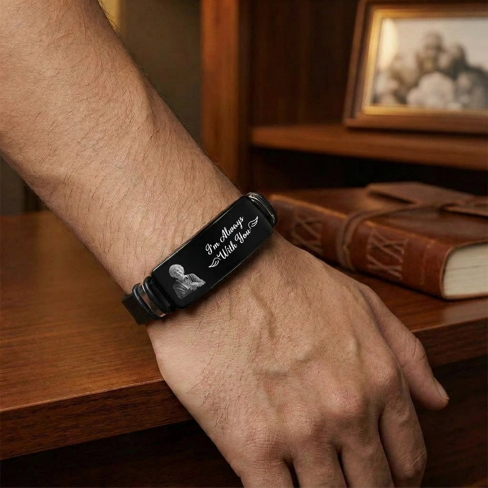 Custom Engraved Memorial Bracelet for Loved Ones - Sentimental Gift Jewelry MagicInPrints