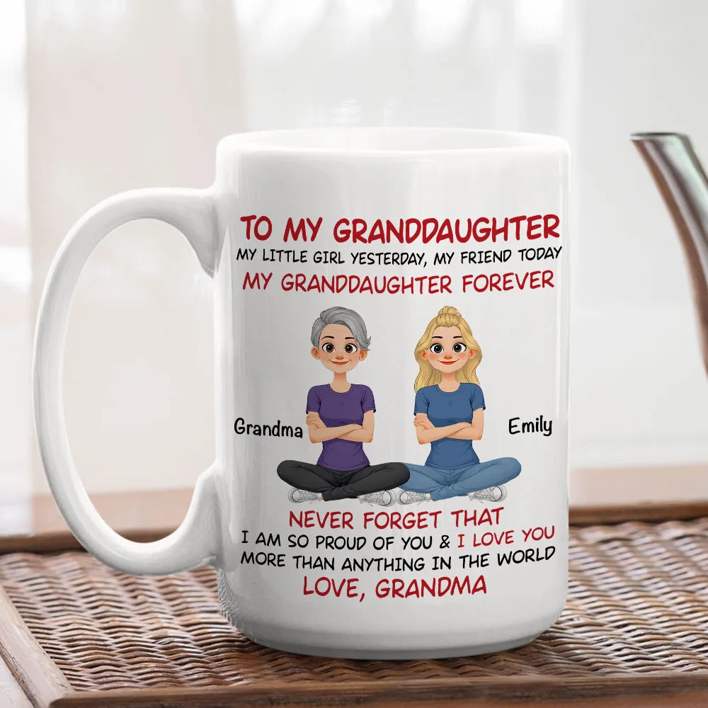 Personalized Grandma to Granddaughter Mug - Sentimental Gift for Special Occasions Cup MagicInPrints