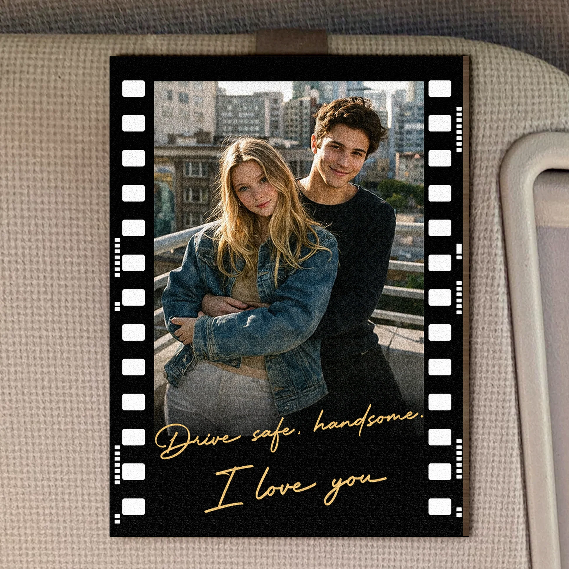 Custom Photo Film Strip Keychain for Couples - Romantic Gift Car Hanger MagicInPrints
