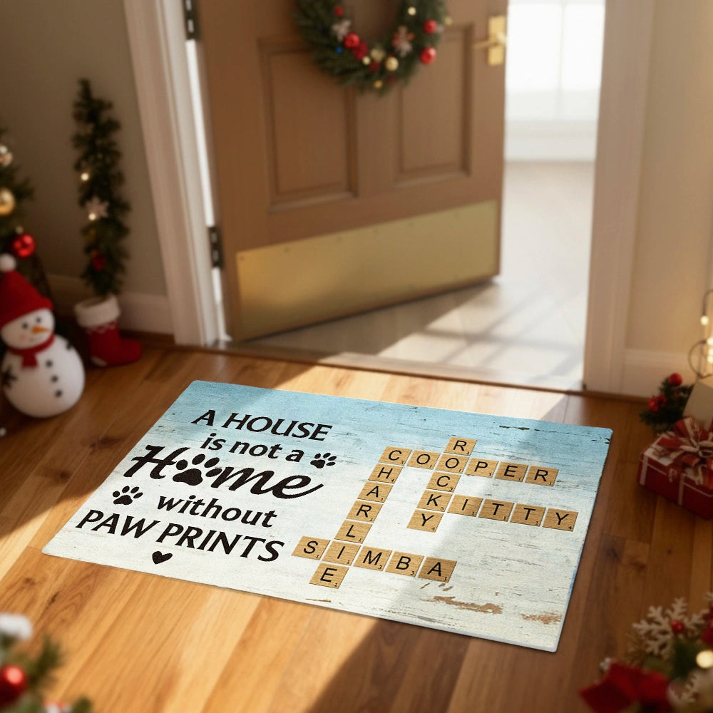Custom Pet Name Doormat for Cat Lovers - Personalized Home Decor Doormat MagicInPrints