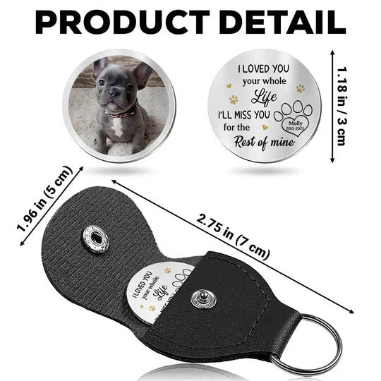 Custom Pet Memorial Keychain for Dog Lovers - Personalized Photo Keepsake Keychain MagicInPrints
