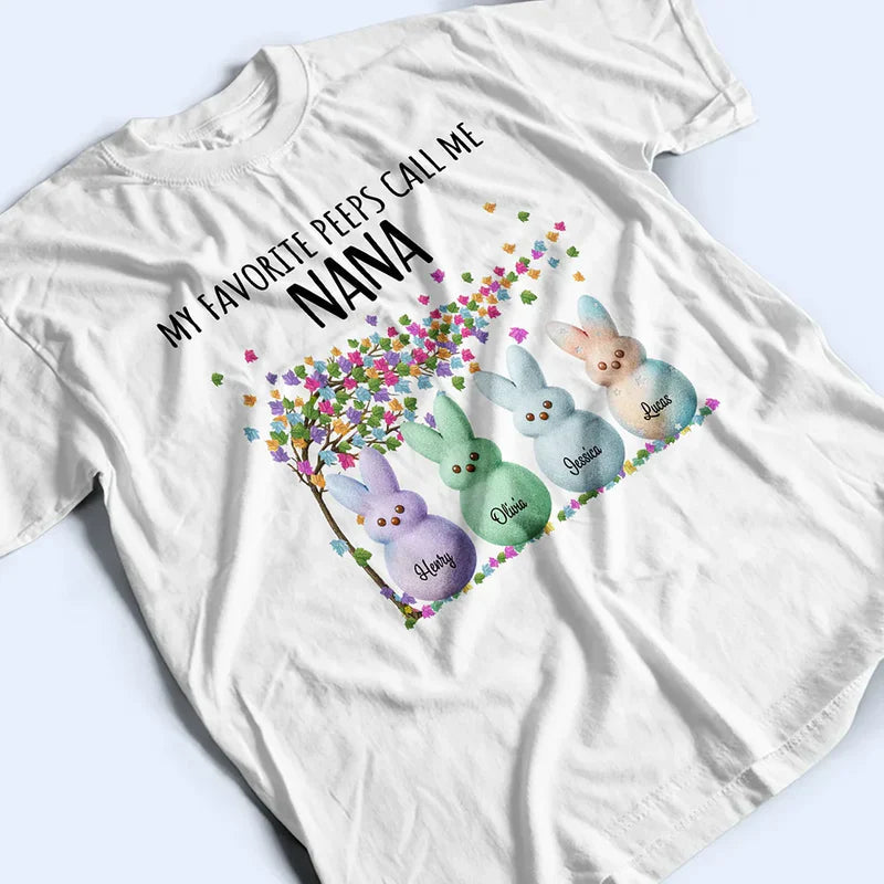 Personalized Grandma T-Shirt for Easter - Custom Family Bunny Design Cloth MagicInPrints