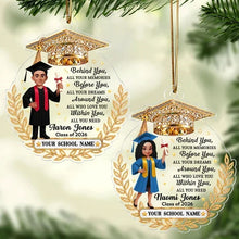 Load image into Gallery viewer, Personalized Graduation Ornament for Her Diploma Keepsake
