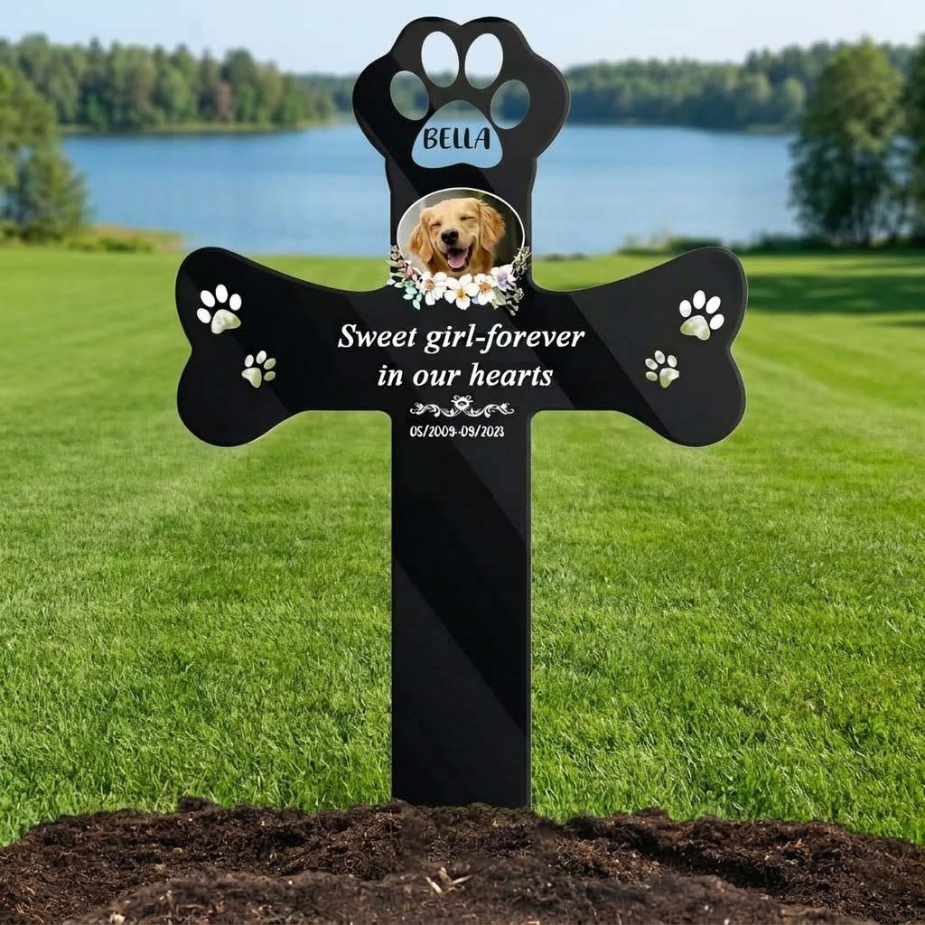 Personalized Metal Garden Stake Custom Dog Memorial Gift for Pet Owners