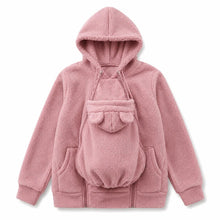 Load image into Gallery viewer, Personalized Embroidered Fleece Babywearing Hoodie Gift for New Mom Christmas
