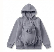 Load image into Gallery viewer, Personalized Embroidered Fleece Babywearing Hoodie Gift for New Mom Christmas
