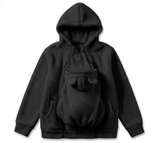 Load image into Gallery viewer, Personalized Embroidered Fleece Babywearing Hoodie Gift for New Mom Christmas
