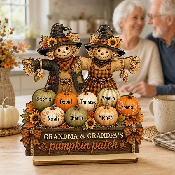 Personalized Wooden Plaque for Grandparents | Fall Family Gift