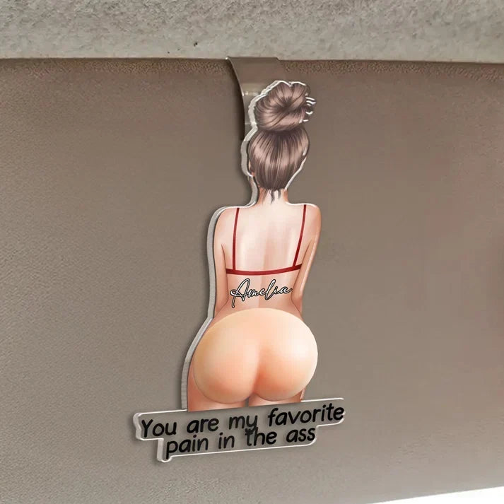 Personalized Car Visor Clip Custom Love Note Gift for Partner