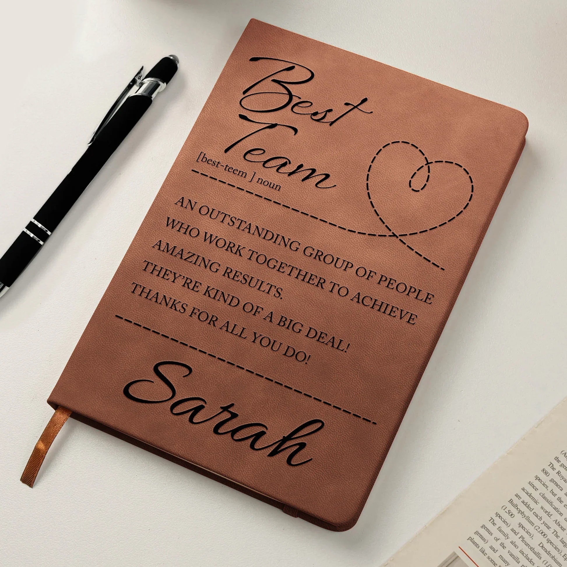 Personalized Leather Journal for Team Appreciation - Custom Gift for Coworkers Stationery MagicInPrints