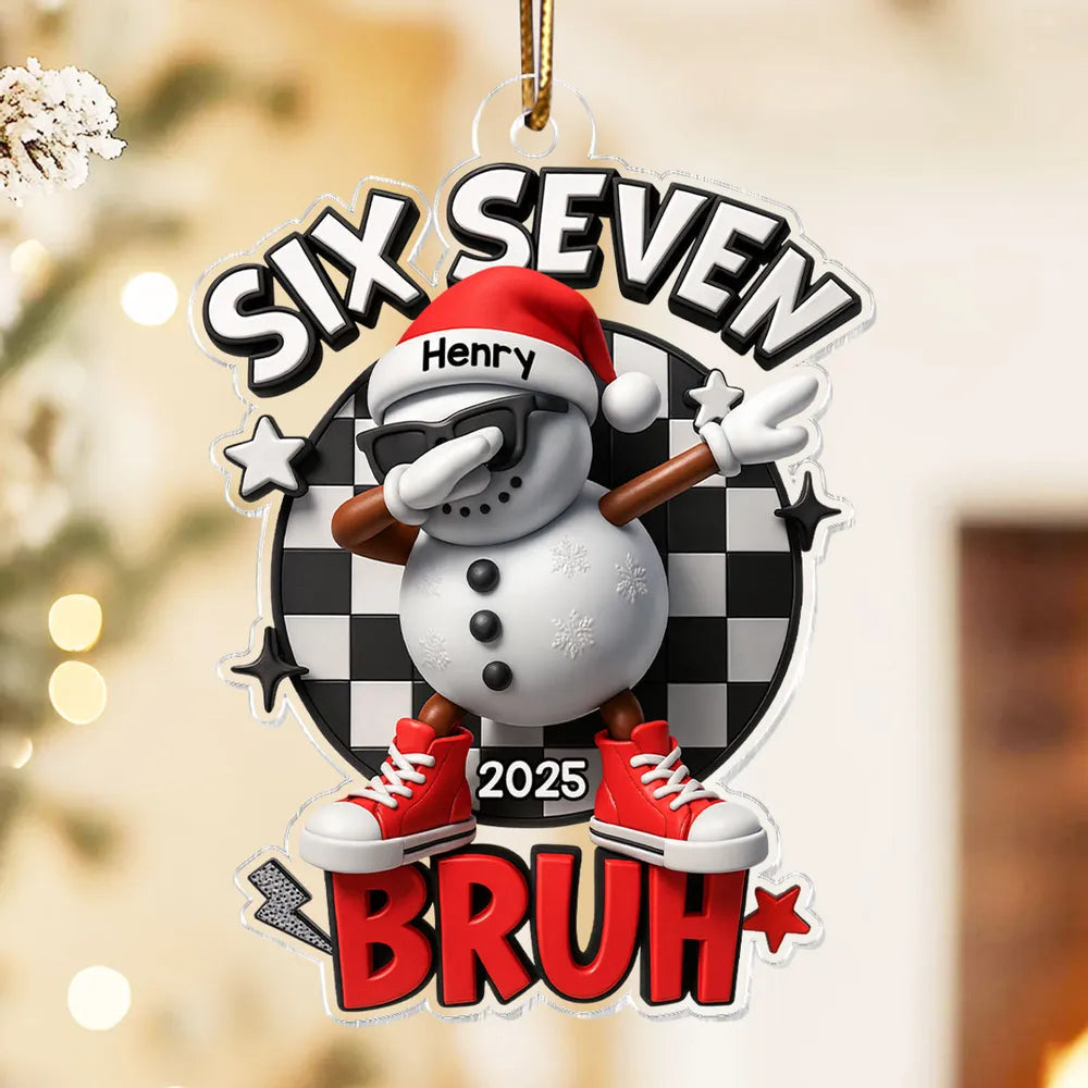 Personalized Snowman Christmas Ornament for Teens - Fun Holiday Decor Ornament MagicInPrints