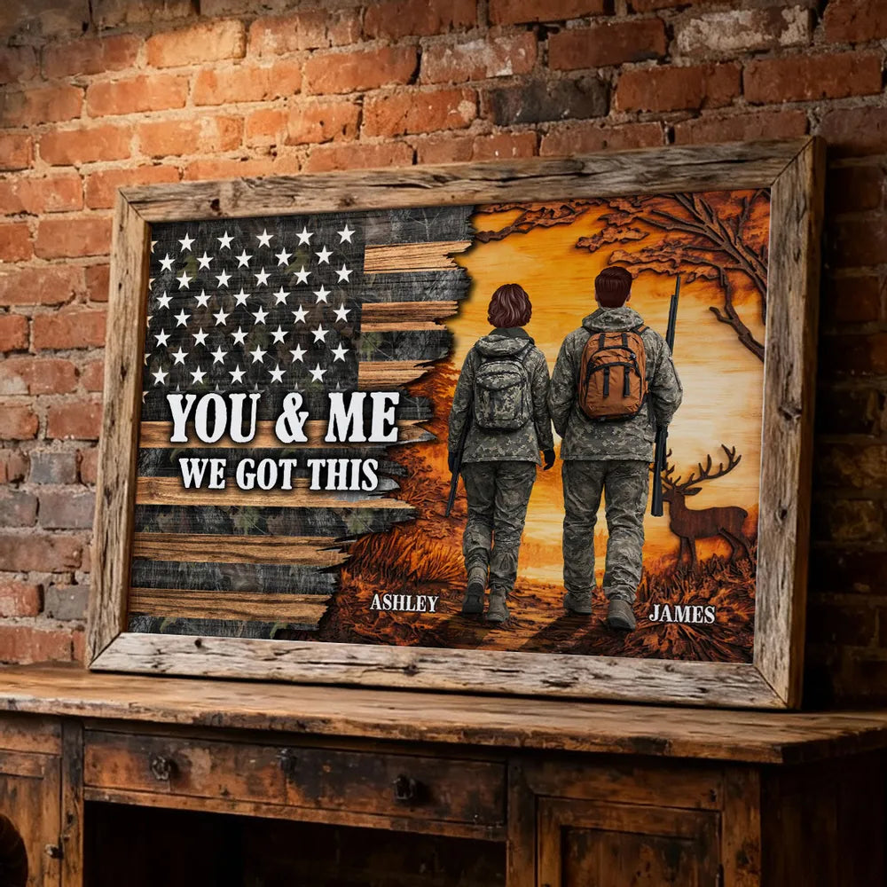 Personalized Military Couple Canvas Art for Veterans - Sentimental Home Decor Poster or Canvas MagicInPrints