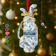 Load image into Gallery viewer, &quot;A Custom Gift for Golf Lovers - Golf Bag Acrylic Ornament - Personalizable Delight for All Occasions&quot; Ornament MagicInPrints
