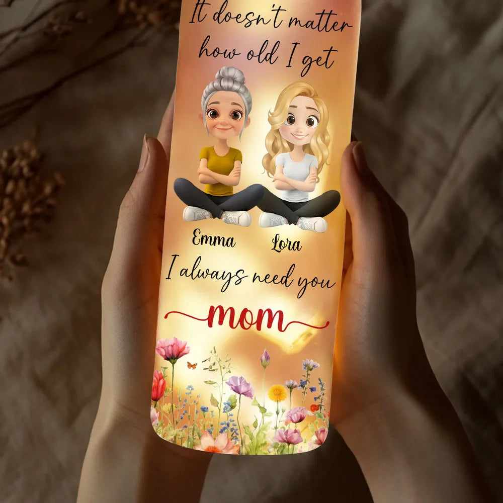 Personalized LED Wine Bottle Lamp for Mom - Sentimental Mother's Day Gift Lamp MagicInPrints