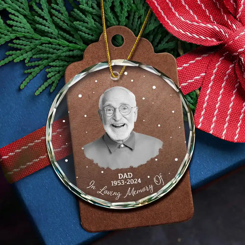 Personalized Memorial Ornament for Dad - Heartfelt Remembrance Gift Ornament MagicInPrints