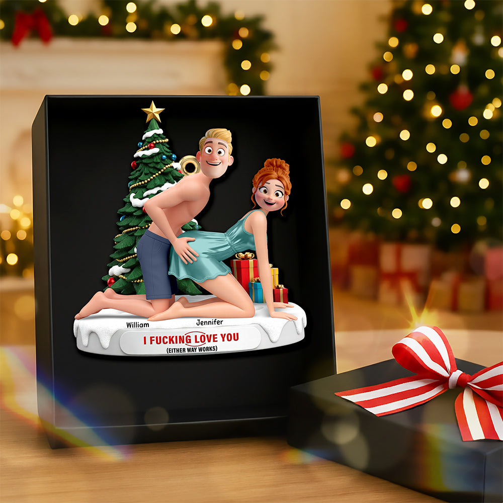 I F**king Love You - Personalized Ornament for Couples Ornament MagicInPrints