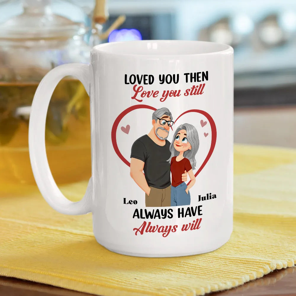 Personalized Couple Mug for Anniversary - Loved You Then, Always Will Cup MagicInPrints