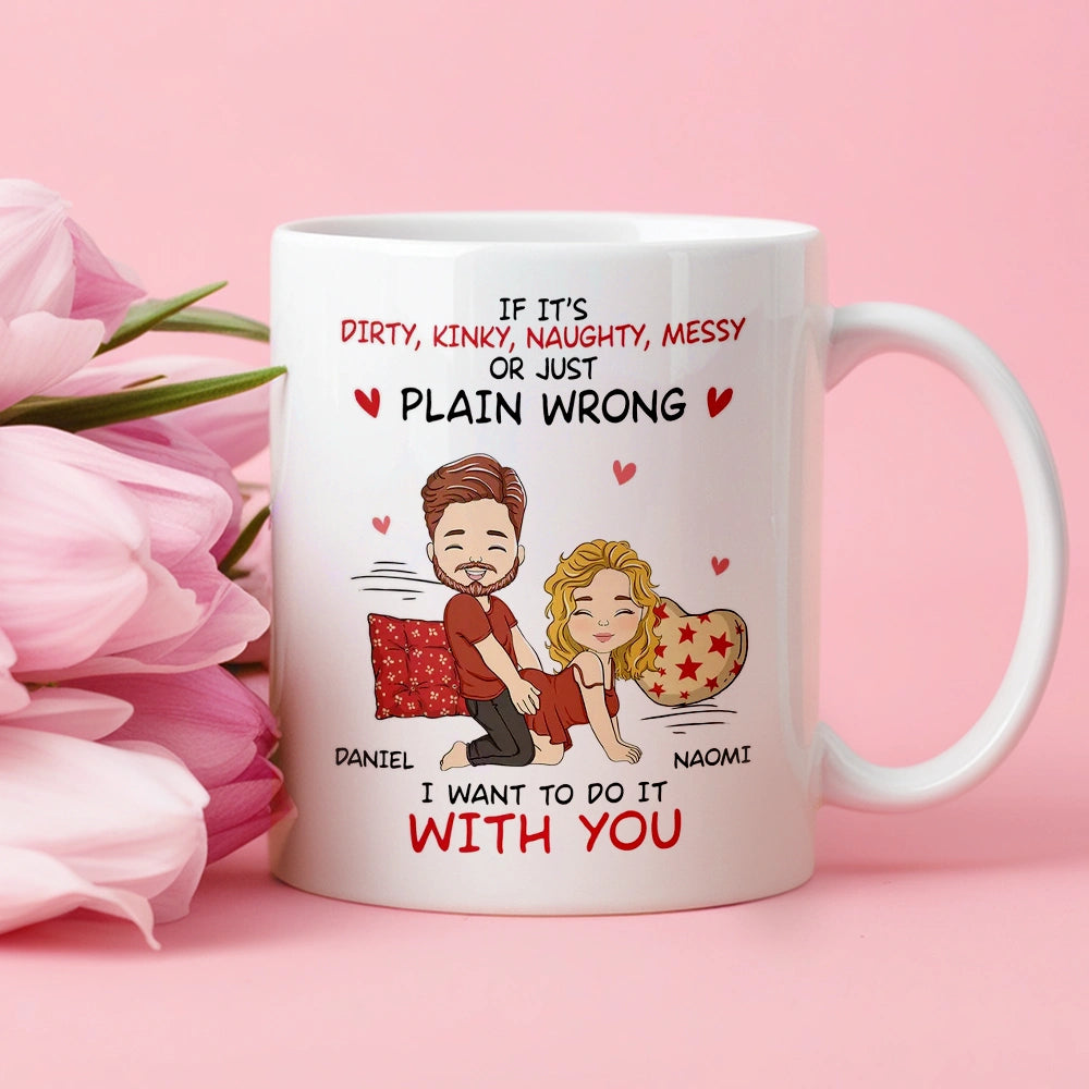 Personalized Couples Mug - Funny Naughty Gift for Partners - Romantic Anniversary Present Cup MagicInPrints