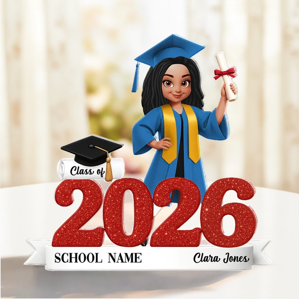 Custom Graduation Figurine for Class of 2026 - Personalized Keepsake Gift Plaque MagicInPrints