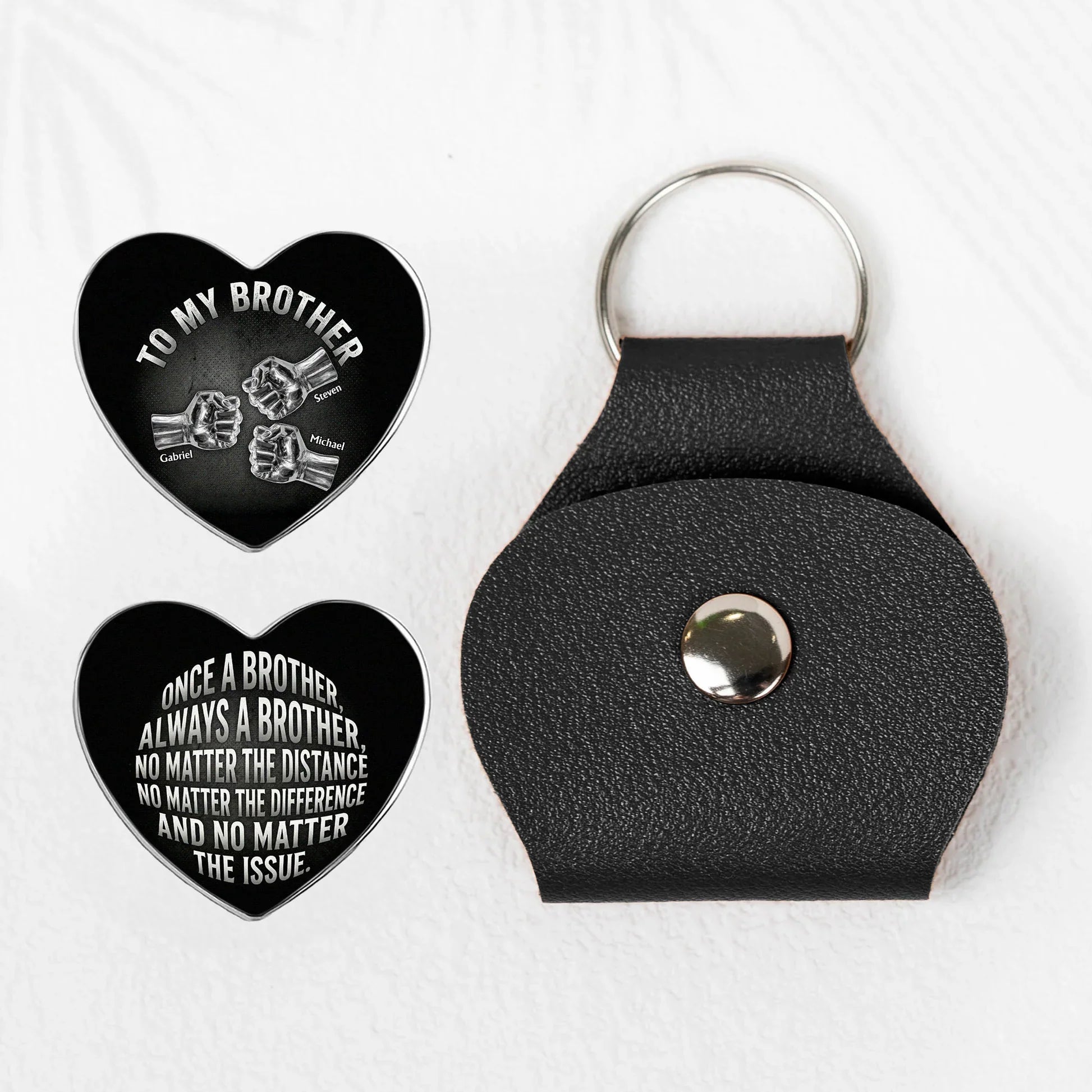 Personalized Brother Keychain Gift - Sentimental Keepsake for Brothers Keychain MagicInPrints
