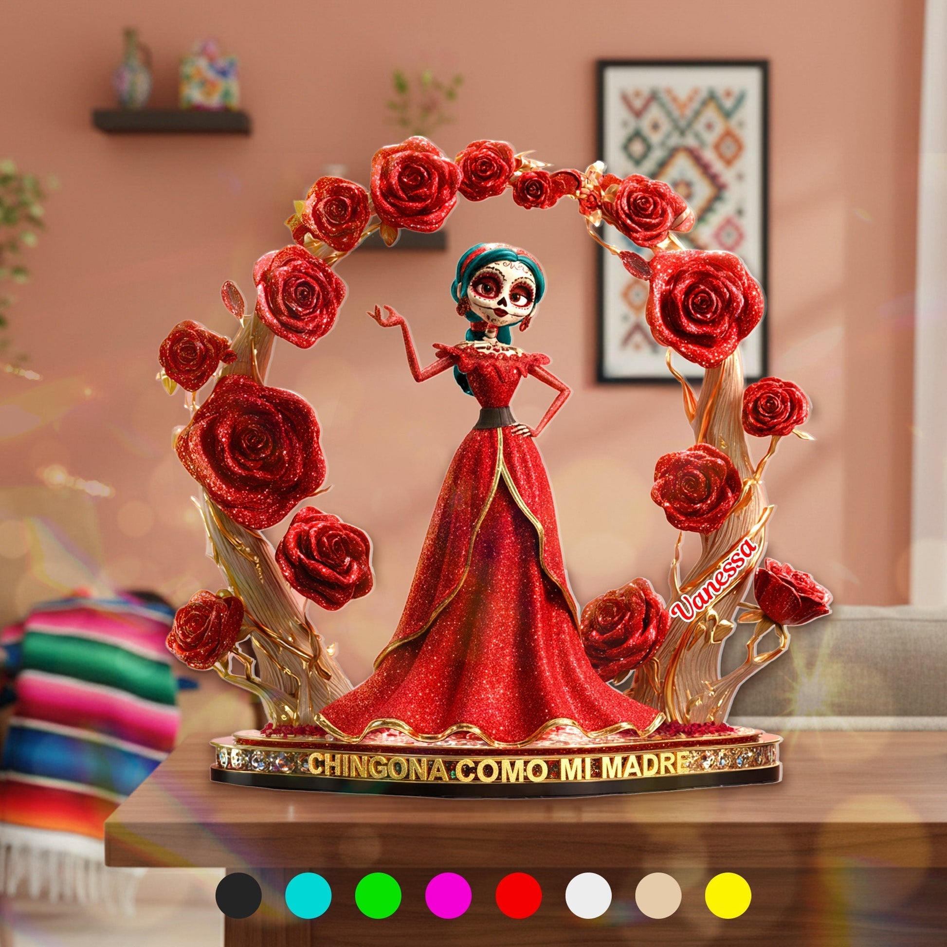 Personalized Halloween Gift For Hispanics And Latinos Acrylic Plaque Shaped Plaques MagicInPrints