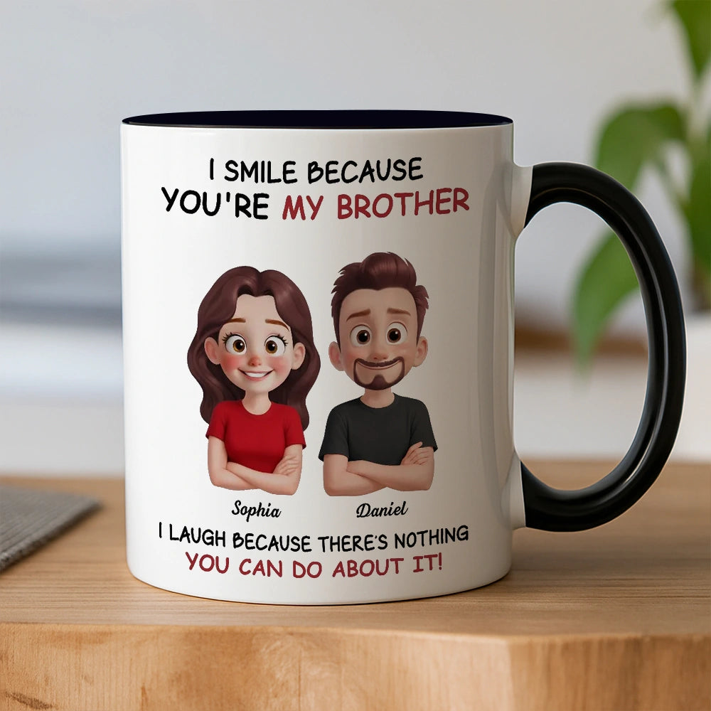 Personalized Brother Sister Coffee Mug - Funny Gift for Siblings Cup MagicInPrints