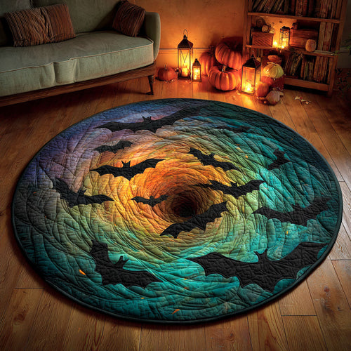 Embrace the Enchantment – Personalized Quilted Round Mat – Gift for Home Decor Lovers Quilted Round Mat MagicInPrints
