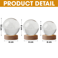 Load image into Gallery viewer, &quot;O Holy Night&quot; - Personalized Crystal Ball Night Light - Meaningful Gift for Christians and Loved Ones Night Lights MagicInPrints
