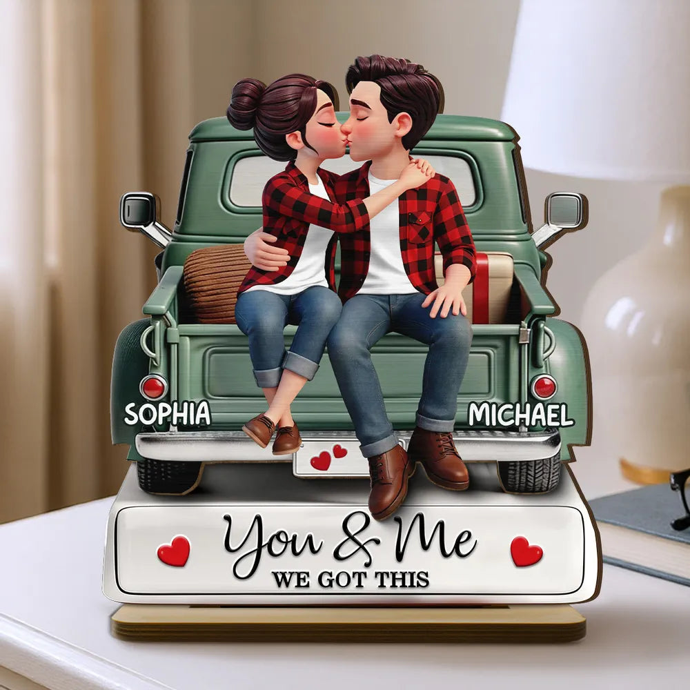 Personalized Couple Figurine for Romantic Gift - Anniversary Keepsake Plaque MagicInPrints