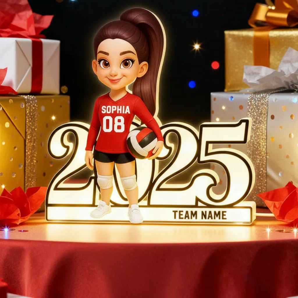 Custom Volleyball Player Figurine 2025 for Teens - Personalized Gift Plaque MagicInPrints