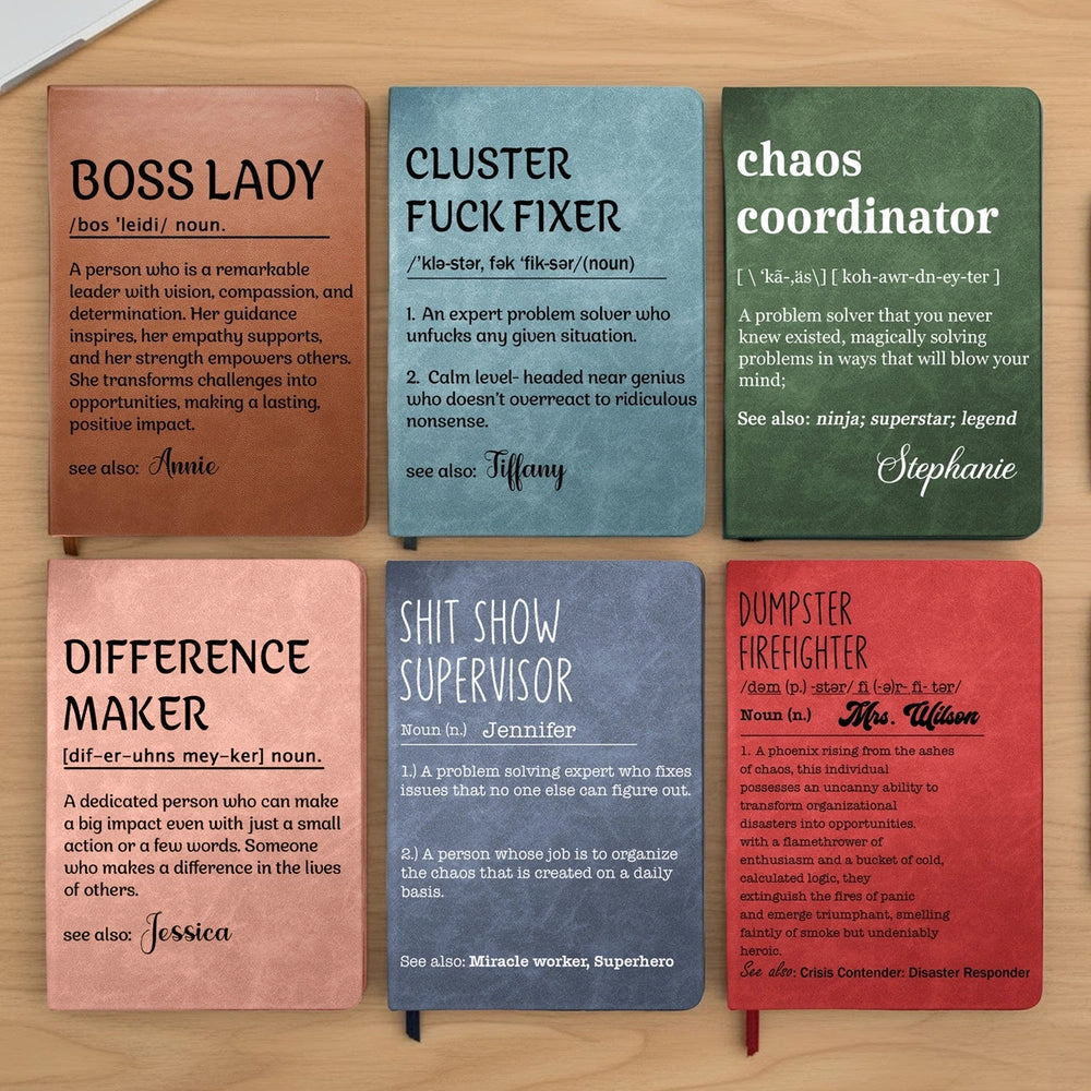 Funny Definition Notebooks for Professionals - Humorous Gift Set Stationery MagicInPrints