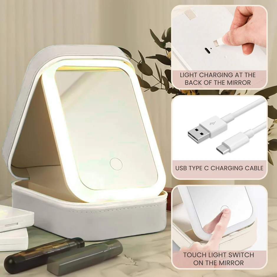 Personalized Vanity Mirror with Affirmations for Women - Inspirational Gift Beauty Tools MagicInPrints