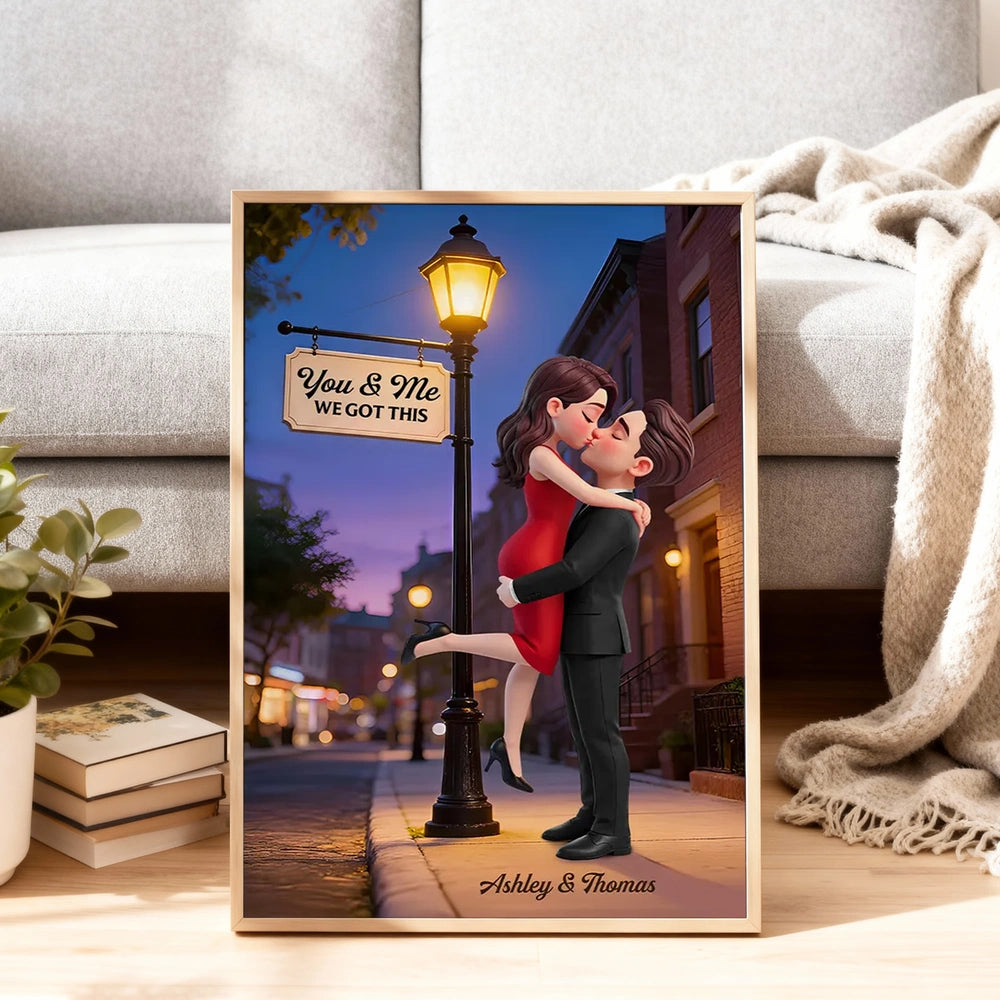 Personalized Romantic Couple Canvas Print for Partners - Anniversary Gift Poster or Canvas MagicInPrints