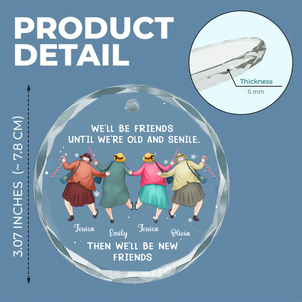 Personalized Friendship Ornament for Women - Sentimental Holiday Gift Ornament MagicInPrints