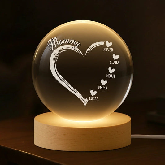 Personalized LED Night Light for Mom with Children's Names - Mother's Day Gift Lamp MagicInPrints
