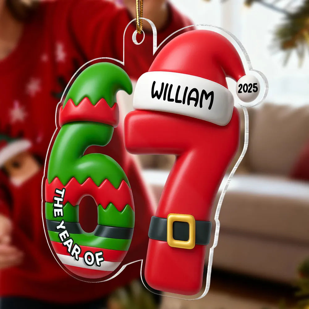 Personalized Christmas Ornament for Kids - Festive Holiday Decoration 2025 Ornament MagicInPrints