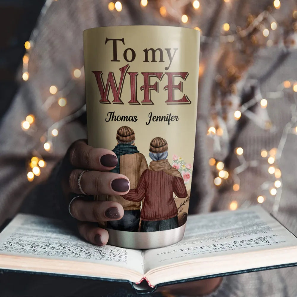 Personalized Tumbler for Wife - Sentimental Gift with Custom Names Cup MagicInPrints