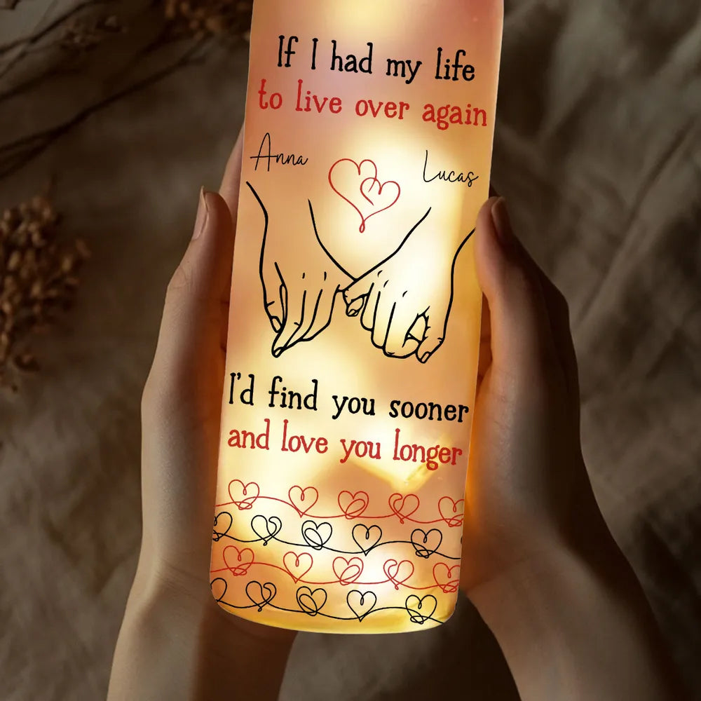 Personalized LED Wine Bottle Lamp for Couples - Romantic Anniversary Gift Lamp MagicInPrints