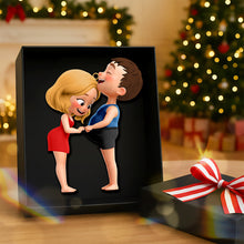 Load image into Gallery viewer, “Love is in the air!” - Funny Couple Ornament, Personalized Gift for Couples Ornament MagicInPrints
