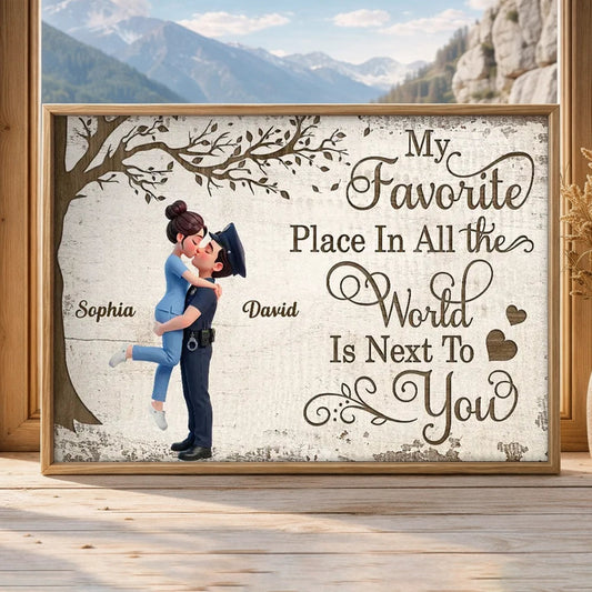 Personalized Romantic Couple Wall Art for Home Decor - Sentimental Gift for Loved Ones Poster or Canvas MagicInPrints