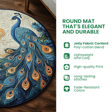 Load image into Gallery viewer, Unleash the Magic of Imagination – Personalized Quilted Round Mat – Gift for Halloween Lovers Quilted Round Mat MagicInPrints
