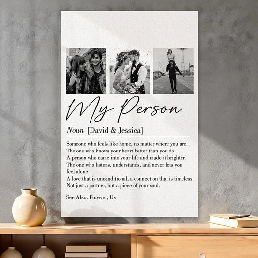 Personalized Canvas Print for Couples with Custom Photos - Romantic Gift for Anniversary Poster or Canvas MagicInPrints