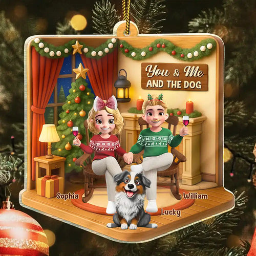 Celebrate Love and Companionship – Personalized Custom Shaped Acrylic Ornament – Gift for Pet Lovers Acrylic Ornament MagicInPrints