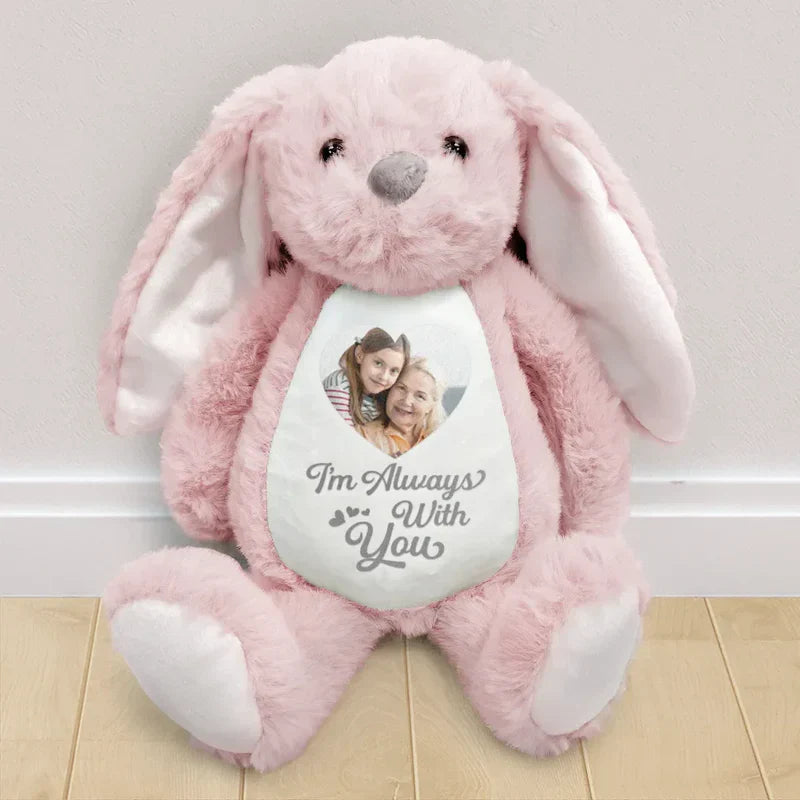 Customizable Plush Bunny Toy for Kids - Personalized Photo Gift for Sentimental Occasions Plaything MagicInPrints