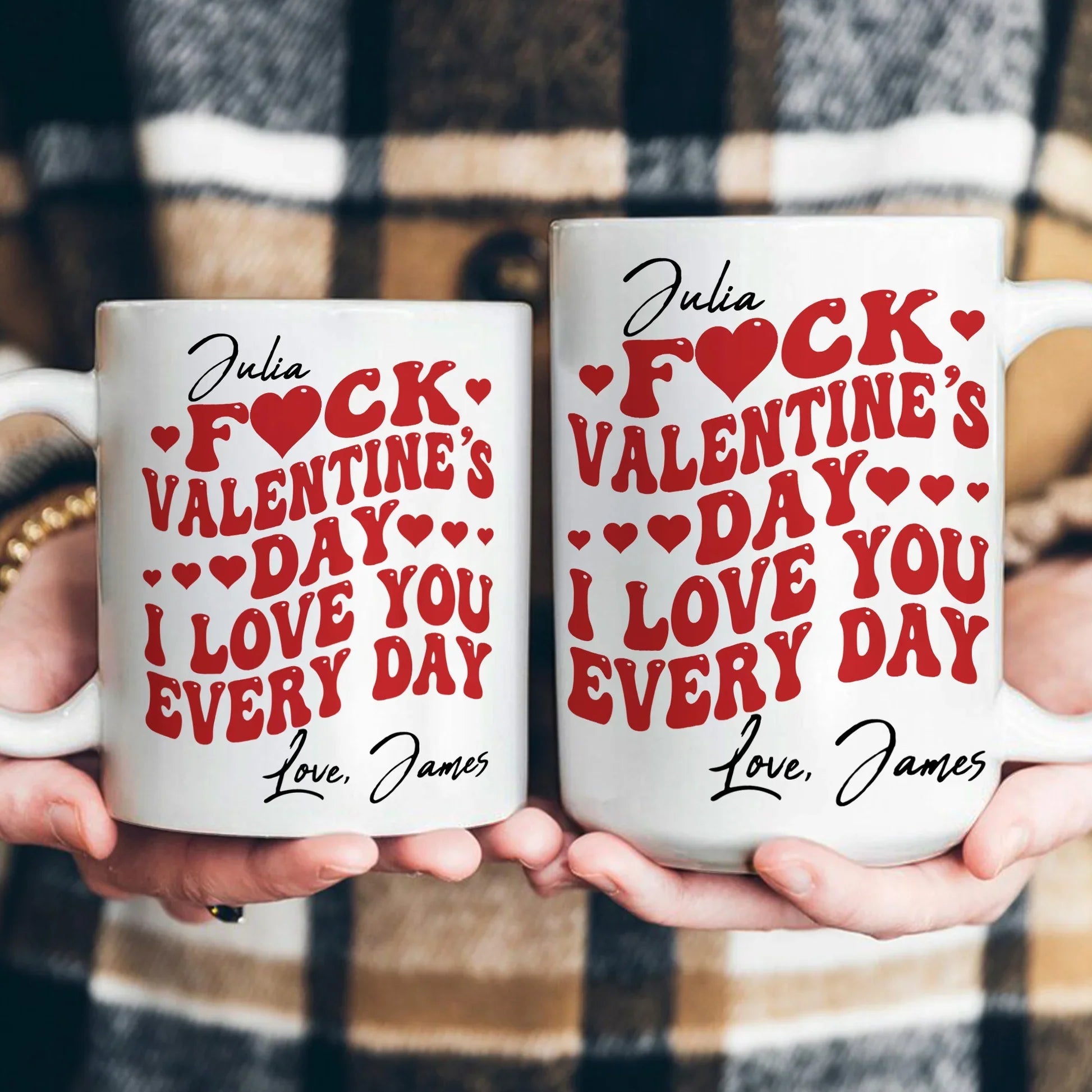 Personalized Romantic Mug for Couples - Everyday Love Message Cup MagicInPrints